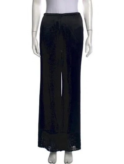 Pre-owned Etro Wide Leg Pants In Black