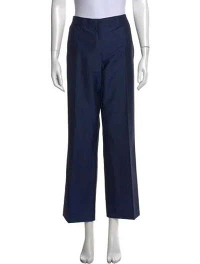Pre-owned Etro Wide Leg Pants In Blue