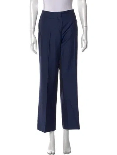 Pre-owned Etro Wide Leg Pants In Blue