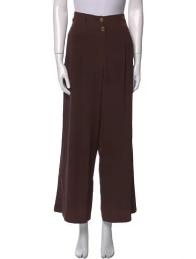 Pre-owned Etro Wide Leg Pants In Brown
