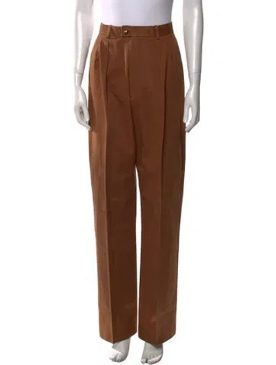 Pre-owned Etro Wide Leg Pants In Brown