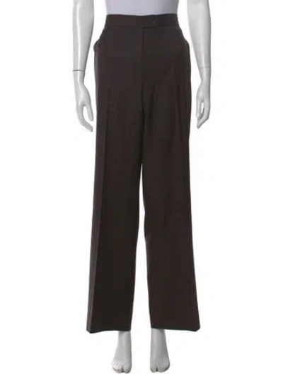 Pre-owned Etro Wide Leg Pants In Brown