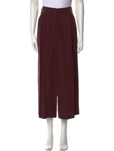 Pre-owned Etro Wide Leg Pants In Brown