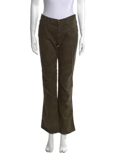 Pre-owned Etro Wide Leg Pants In Green