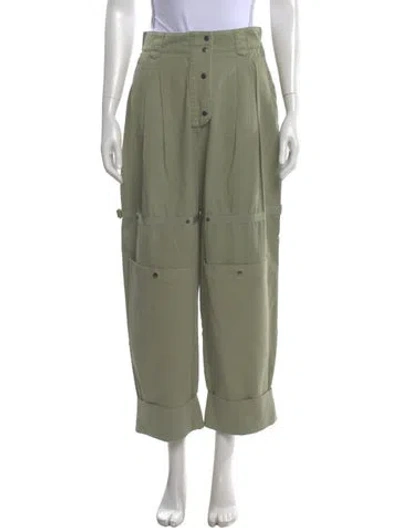 Pre-owned Etro Wide Leg Pants In Green