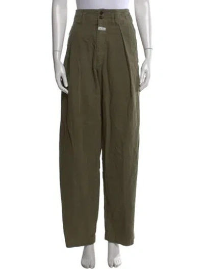Pre-owned Etro Wide Leg Pants In Green
