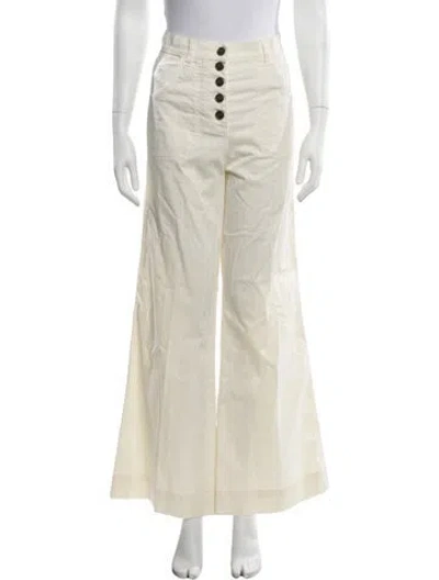 Pre-owned Etro Wide Leg Pants In Neutrals/yellow