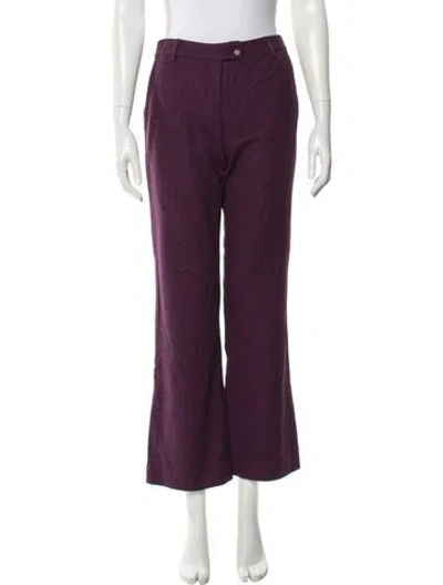 Pre-owned Etro Wide Leg Pants In Purple