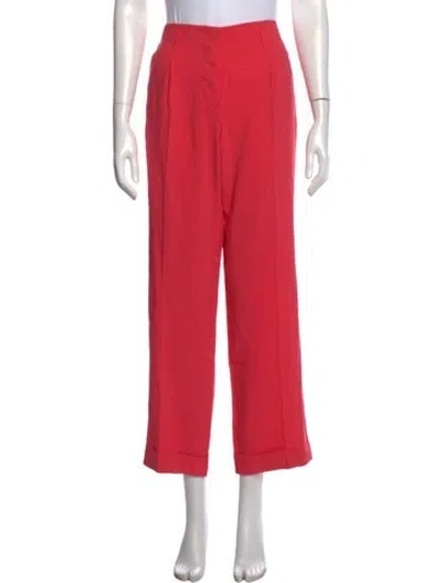 Pre-owned Etro Wide Leg Pants In Red