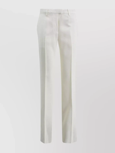Etro Straight-cut Trousers In Ivory
