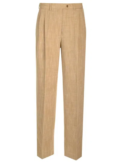 Etro Wide-leg Trousers In Brown