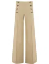 Etro Wide-leg Trousers With High Waist In Neutrals