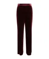 Etro Red Pants With Elastic Waistband In Black