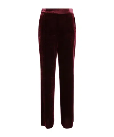 ETRO ETRO WIDE-LEG VELVET PALAZZO TROUSERS