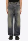 Etro Washed Blue Boyfriend Jeans In Blue