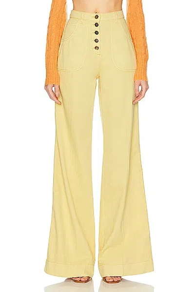 Etro Wide Leg In Yellow