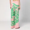 Etro Wide Printed Trousers In Silk Blend