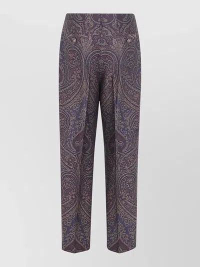 Etro Straight Trousers In White