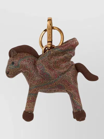 Etro Winged Hardware Keyring And Keychain