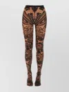 Etro Wolford Tights With Paisley Tattoo Pattern