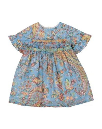 Etro Woman Baby Dress Light Blue Size 6 Cotton In Blue