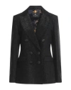 ETRO ETRO WOMAN BLAZER BLACK SIZE 8 VISCOSE, MODAL, POLYAMIDE