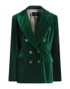 Etro Woman Blazer Emerald Green Size 8 Cotton, Elastane