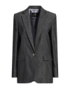 Etro Woman Blazer Lead Size 6 Wool In Grey