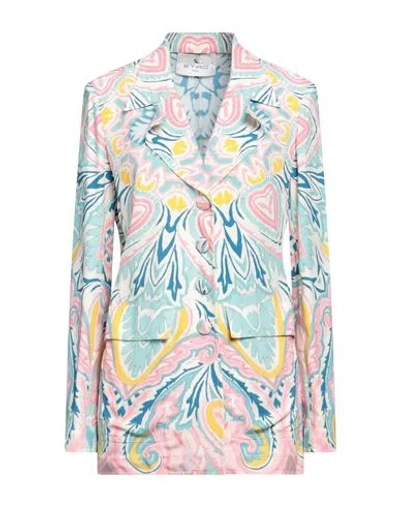Etro Woman Blazer Off White Size 8 Viscose