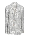 Etro Woman Blazer White Size 6 Viscose, Wool In White