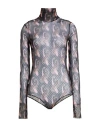 Etro Woman Bodysuit Black Size 6 Polyamide, Elastane In Black