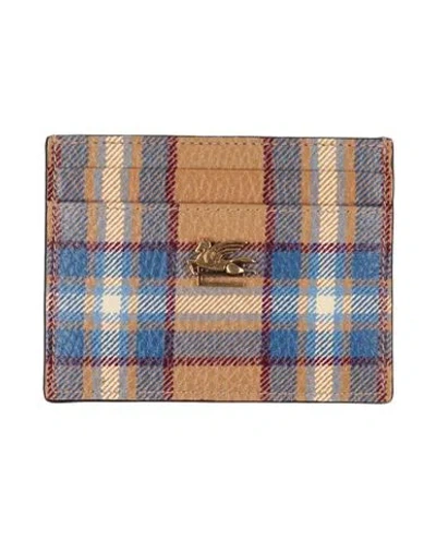 Etro Woman Cardholder Camel Size - Leather In Nude