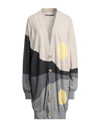 Etro Woman Cardigan Beige Size M Wool