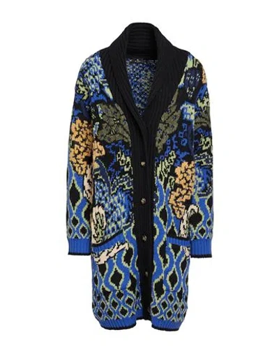 ETRO ETRO WOMAN CARDIGAN BLACK SIZE 6 WOOL, ALPACA WOOL, ACETATE, NYLON