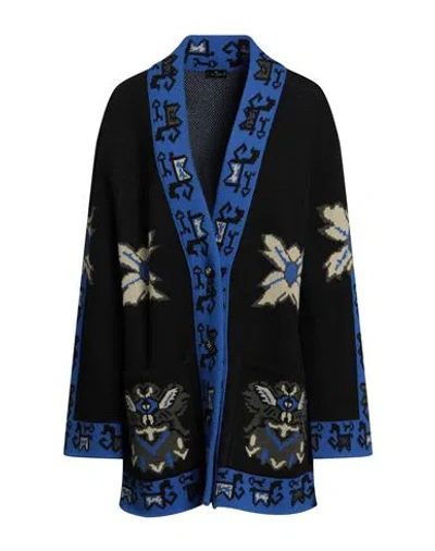 Etro Woman Cardigan Blue Size 8 Wool