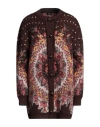 ETRO ETRO WOMAN CARDIGAN BROWN SIZE 6 MOHAIR WOOL, WOOL, NYLON, POLYAMIDE, SILK