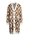Etro Brushed Wool-blend Jacquard-knit Cardigan In Yellow