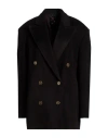 Etro Woman Coat Black Size 6 Wool, Cashmere