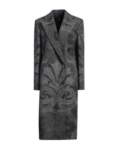 Etro Woman Coat Grey Size 8 Wool