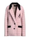 Etro Check Jacket With Embroidery In Pink