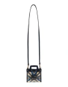 Etro Woman Crossbody Wallet Blue Size - Leather, Textile Fibers