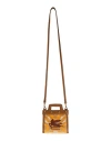 Etro Woman Crossbody Wallet Brown Size - Leather, Textile Fibers