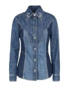 Etro Blue Cotton Shirt In Blue