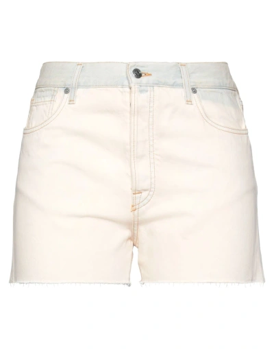 Etro Woman Denim Shorts Ivory Size 28 Cotton In White