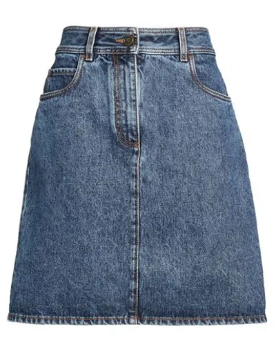 Etro Woman Denim Skirt Blue Size 29 Cotton