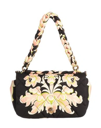 Etro Woman Handbag Black Size - Nylon, Polyester, Calfskin