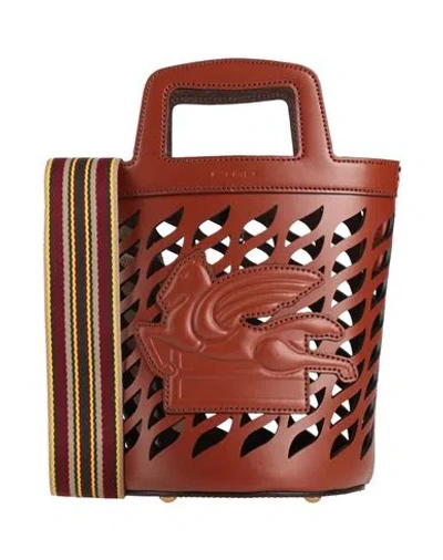 ETRO ETRO WOMAN HANDBAG BROWN SIZE - LEATHER