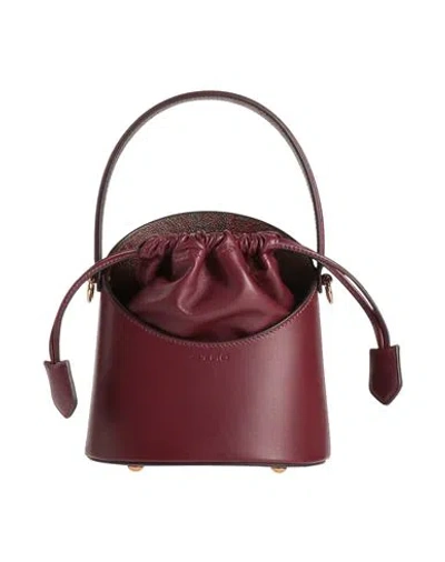 Etro Woman Handbag Garnet Size - Calfskin, Cotton, Polyester, Pvc - Polyvinyl Chloride, Modacrylic In Red