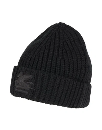 Etro Woman Hat Black Size Onesize Wool