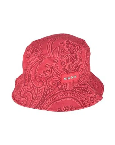 Etro Woman Hat Red Size 7 Cotton